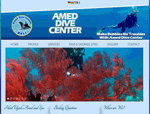 Tablet Screenshot of ameddivecenter.com